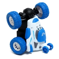 Машинка &laquo;Перевёртыш&raquo;, радиоуправляемая, работает от аккумулятора, цвет синий