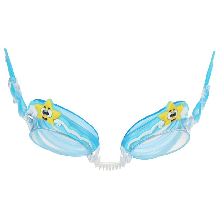 Очки для плавания детские &laquo;На волне&raquo; &laquo;Морской мир&raquo;, беруши, цвет голубой