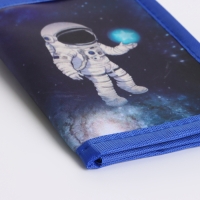 Кошелёк детский на липучке &laquo;Выбражулька&raquo;, цвет синий