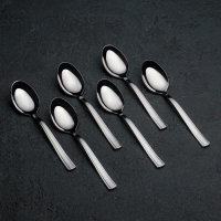 Ложка чайная &laquo;Торжество&raquo;, длина 13,5 см , толщина 2 мм, цвет серебряный