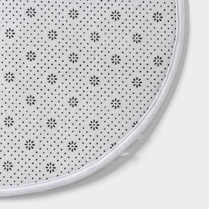 Коврик для дома Доляна &laquo;Пушистик&raquo;, 38&times;59 см, цвет белый