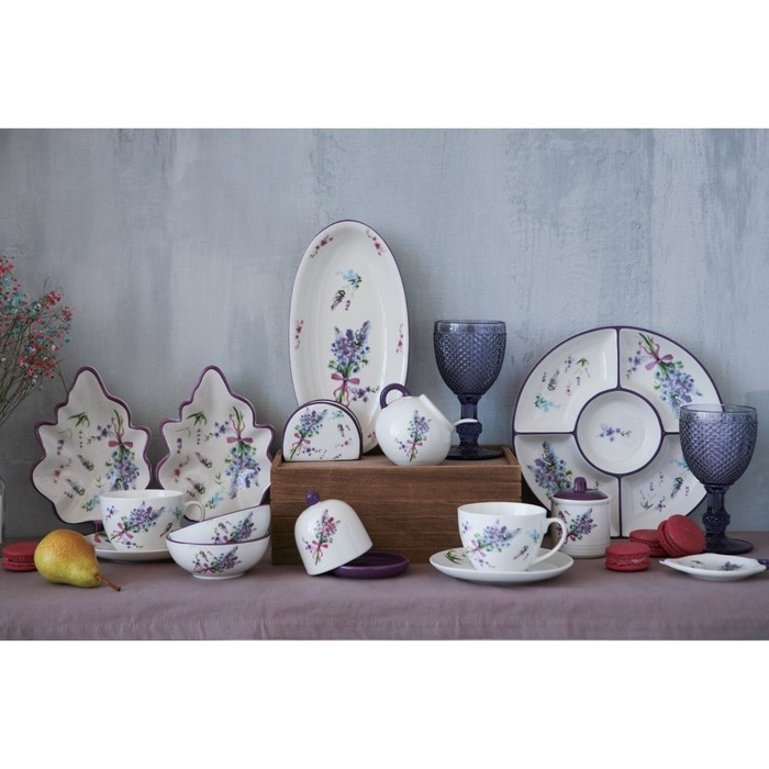 Сахарница Доляна &laquo;Лаванда&raquo;, 150 мл, d=7 см