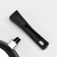 Сковорода &laquo;Традиция&raquo;, d=24 см, съёмная ручка, антипригарное покрытие, цвет чёрный