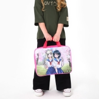 Папка для труда А4 на молнии текстиль 70мм 350 х 270 &laquo;1 сентября: Аниме&raquo;