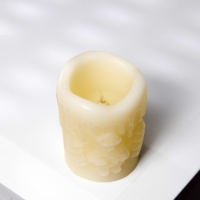 Светодиодная фигура &laquo;Свеча&raquo; 4.5 &times; 7.5 &times; 4.5 см, пластик, батарейки AG13х3 (в комплекте), свечение тёплое белое