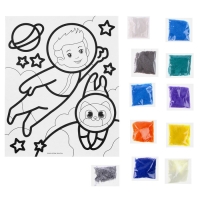 Набор для творчества: лунная фреска и волшебная вышивка &laquo;Космос&raquo;