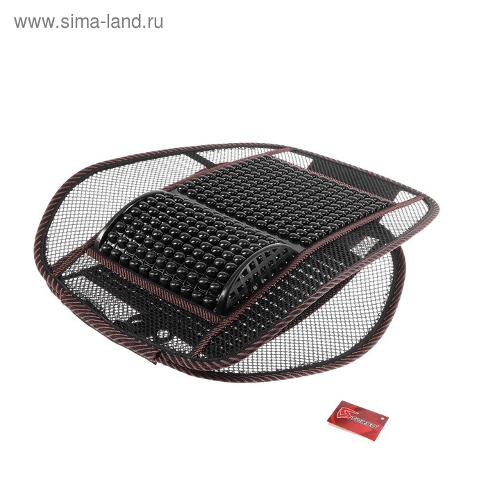 Накидка-массажёр на сиденье TORSO, 123&times;47 см, с поясничной опорой, коричневый