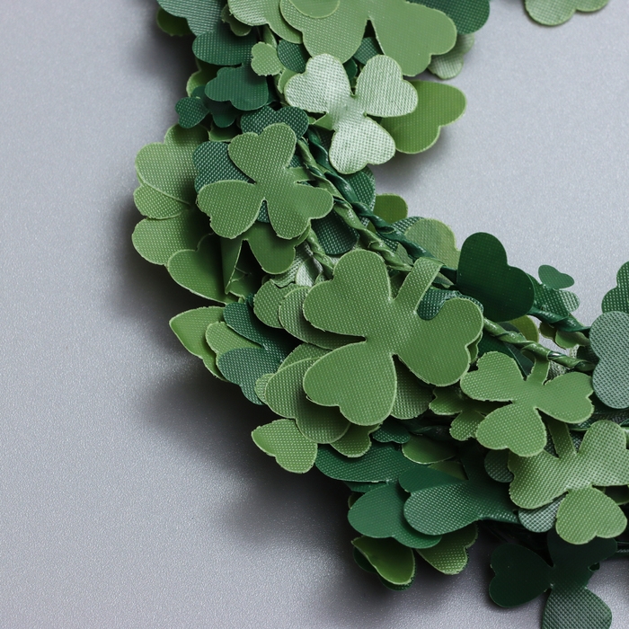 Лиана искусственная для декора &laquo;Листья клевера&raquo;, 3 метра, 13 &times; 13 &times; 2 см