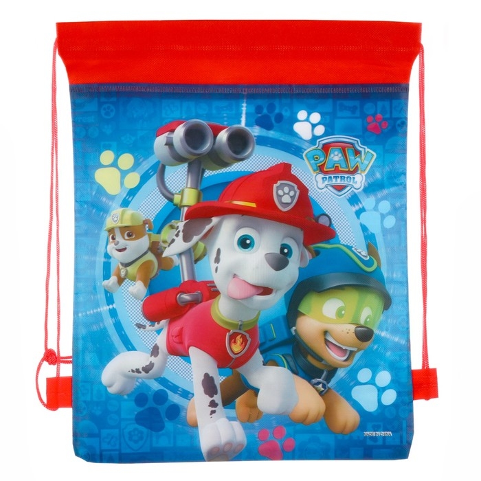 Мешок для обуви 28х36 см, Щенячий патруль