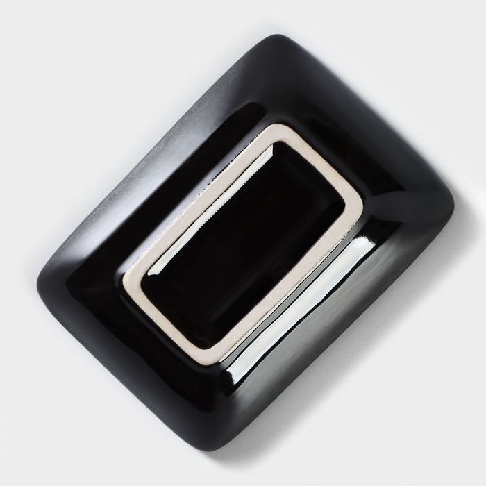 Соусник фарфоровый под соевый соус Verde notte, 50 мл, 9,5&times;7 см