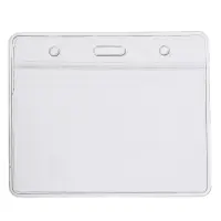 Бейдж горизонтальный 95&times;58 мм, ErichKrause, без держателя, прозрачный