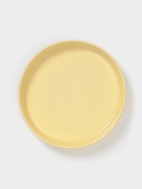 Форма для запекания Доляна &laquo;Зефир&raquo;, 1 л, d=23 см, круглая, керамика, жёлтая