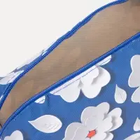 Косметичка дорожная на молнии, с ручкой, цвет синий