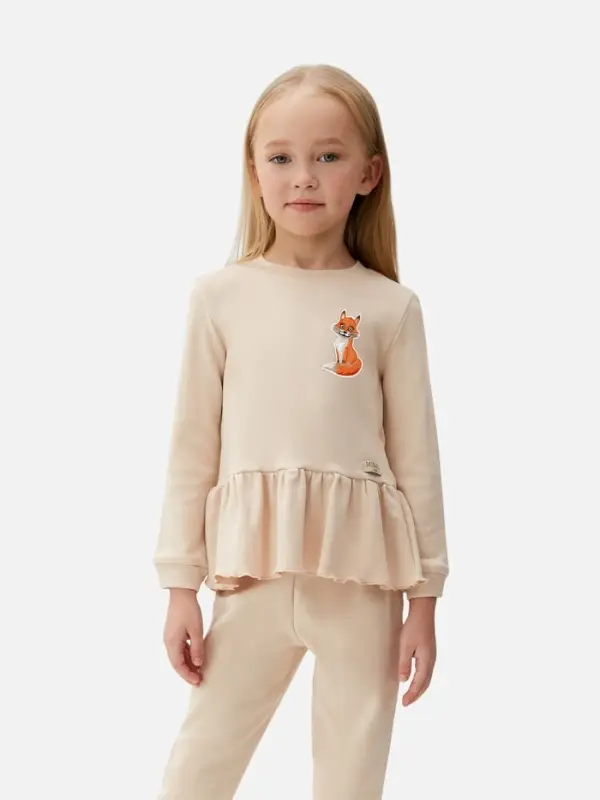 Термоаппликация &laquo;Лиса&raquo;, 7.4&times;12.3 см, оранжевая