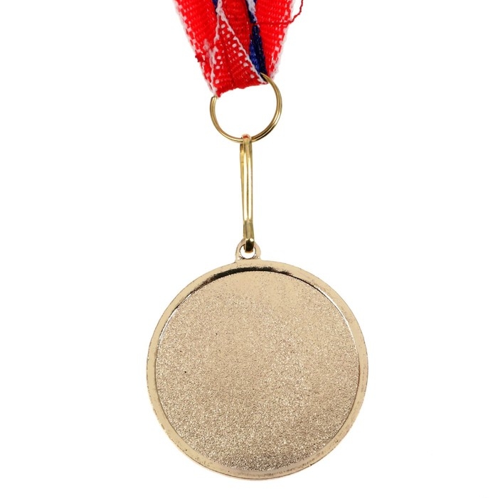 Медаль под нанесение 054, d= 4 см. Цвет золото. С лентой