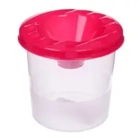 Стакан - непроливайка для рисования Calligrata, 210 мл, розовый, МИКС