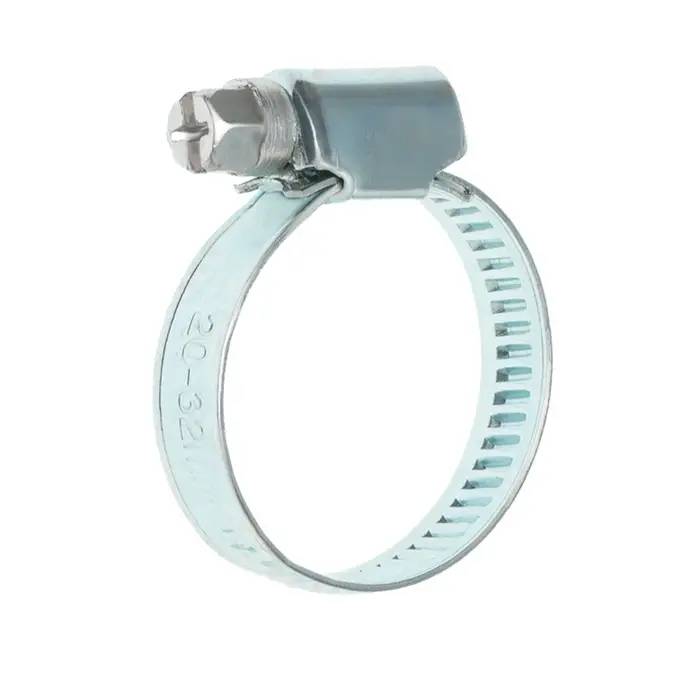 Хомут червячный ZEIN engr, несквозная просечка, диаметр 20-32 мм, ширина 9 мм, оцинкованный