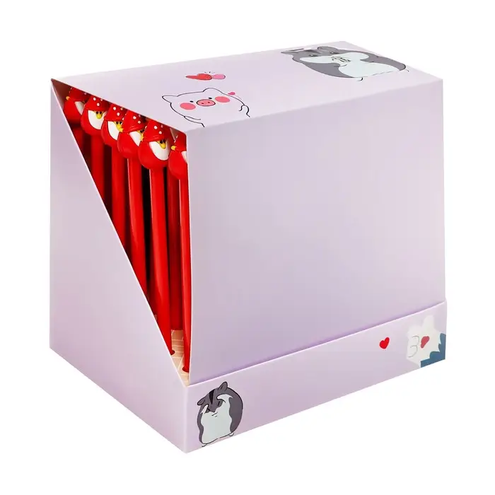 Ручка - прикол гелевая Calligrata &laquo;Новый год&raquo;, неавтоматическая, чёрные чернила, 0.38 мм, штрихкод на штуке, подарочная, МИКС