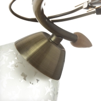 Люстра "Фриони" 3 лампы 40Вт Е27 бронза 45х45х26