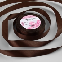 Лента атласная, 20 мм &times; 23 &plusmn; 1 м, цвет шоколадный №31