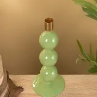 Подсвечник на 1 свечу "Кипарис" с 3 сферами 10х10х25 см