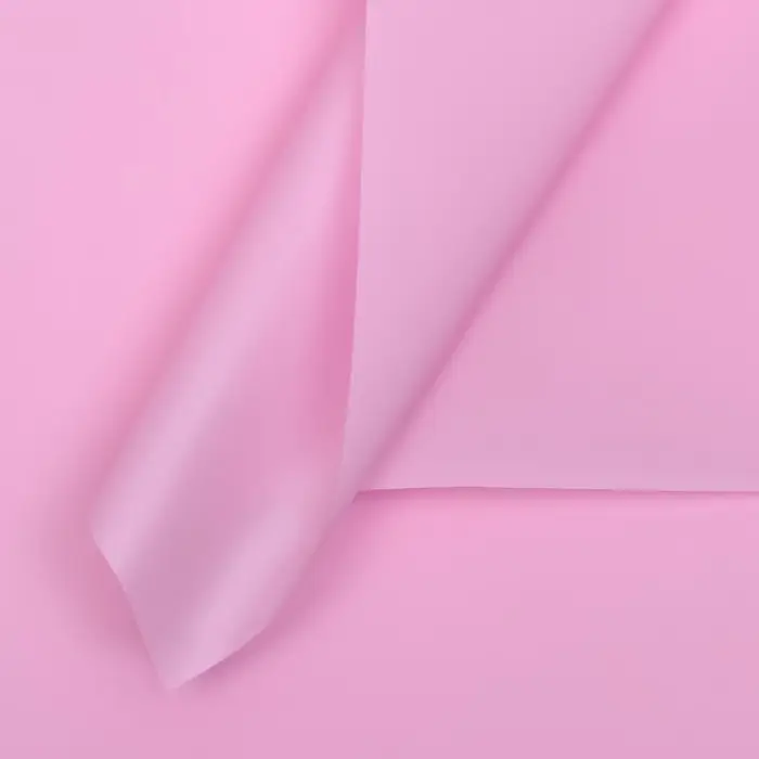 Пленка для цветов, матовая, розовая, 55 мкм, 57&times;57 см &plusmn;5% см