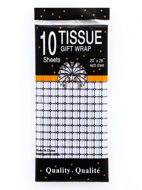 Бумага упаковочная тишью, &laquo;Шарм&raquo;, белый, 50 см &times; 70 см 17 грамм