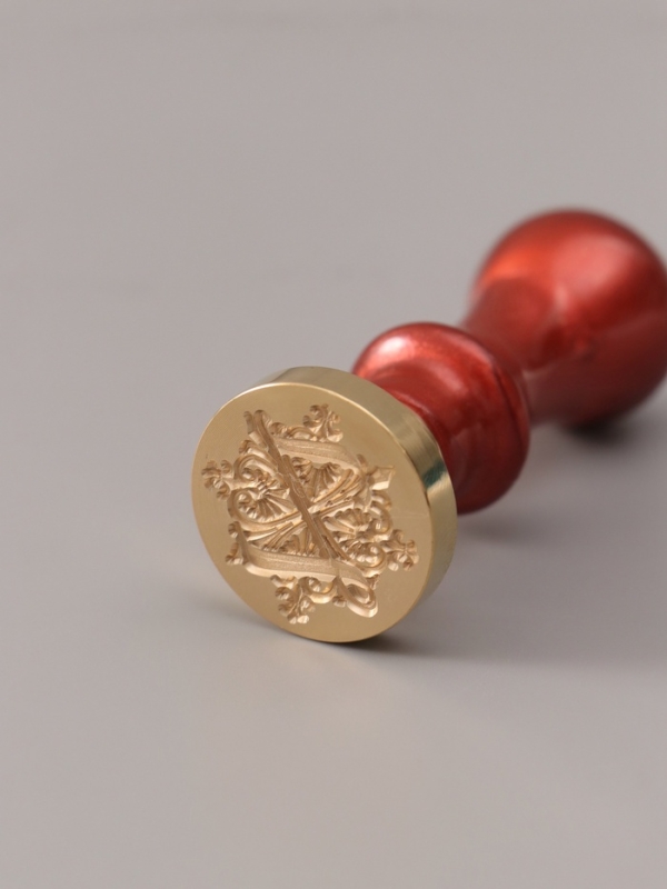 Печать для сургуча с пластиковой ручкой "Буква Z на вензеле" 2,5х2,5х6,3 см