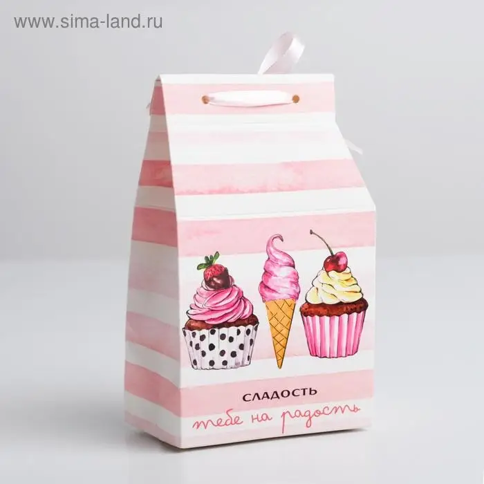 Упаковка кондитерская &laquo;Сладость&raquo;, 8 х 10 х 16 см