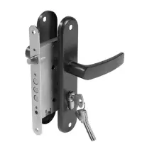 Замок врезной LOCKLAND RD005, с ручкой, B/S 55 мм, 4 ключа, цвет серый