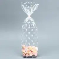 Пакет подарочный новогодний с жёстким дном &laquo;Ёлочки&raquo;, 6 х 8 х 30 см