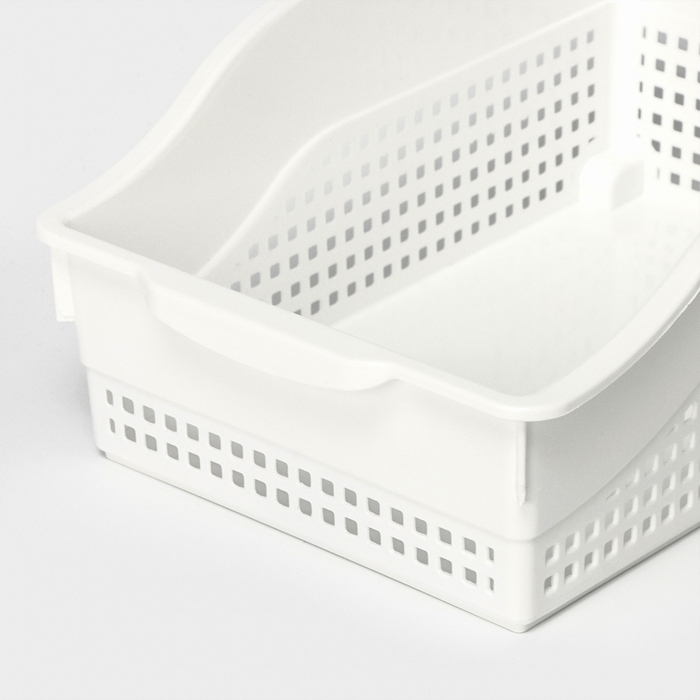 Контейнер для хранения хозяйственный &laquo;Лофт&raquo;, 31&times;21&times;12,5 см, на колёсах, цвет белый