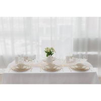 Тарелка - блюдо подстановочное &laquo;Орбита&raquo;, d=32 см, золотая