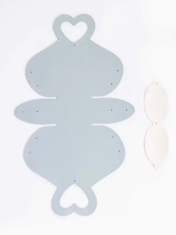 Кожанная подарочная сумочка 10,5 х 5 х 6 см небесно-голубая