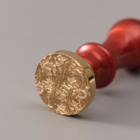 Печать для сургуча с пластиковой ручкой "Розы" 6,3х2,5х2,5 см