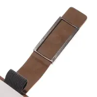 Ежедневник недатированный формат А5, с хлястиком, 112л, линия, пвх, Коричневый