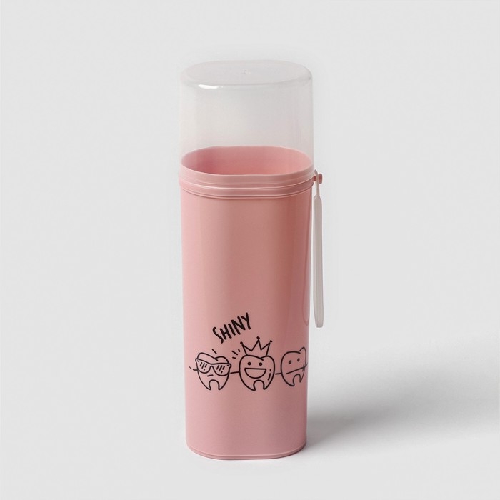 Футляр для зубной пасты и щётки, 6,3&times;4,5&times;19,8 см , цвет МИКС