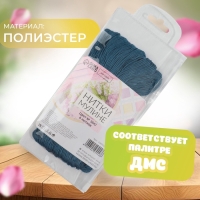 Набор ниток мулине №3842, 8 &plusmn; 1 м, 6 шт, цвет тёмно-синий