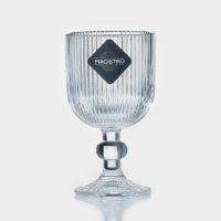 Бокал из стекла для вина Magistro &laquo;Грани&raquo;, 250 мл, 8&times;14,5 см, цвет прозрачный