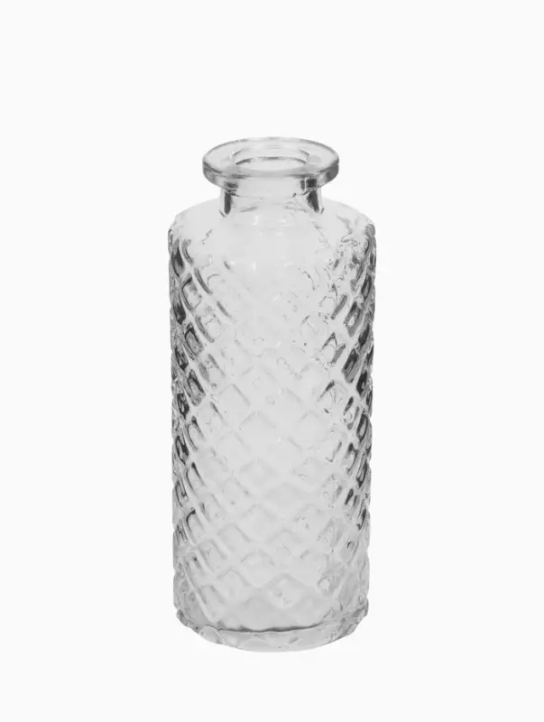 Ваза настольная стекло "Миниатюра" (набор 12 шт) 8-13 см, прозрачный