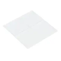 Двусторонние самоклеящиеся держатели ТУНДРА, 33.5&times;33.5 мм, прозрачные, 4 шт.