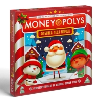 Новогодняя настольная игра &laquo;Новый год: MONEY POLYS. Фабрика Деда Мороза&raquo;, 60 карт, 44 фигурки, 6 фишек, 2 кубика, 10+