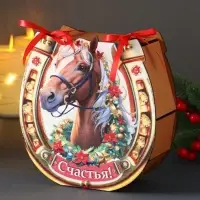 Шкатулка &laquo;Подкова&raquo;, 18&times;18.5&times;7 см