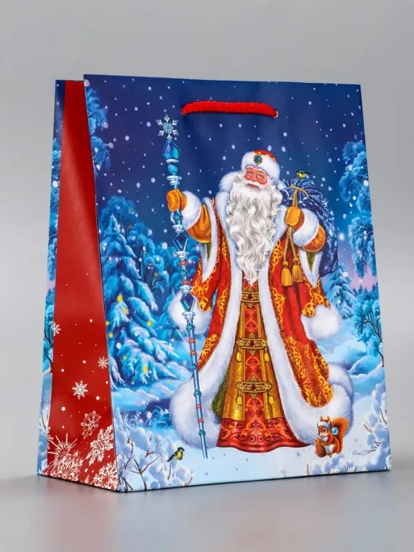 Пакет подарочный новогодний ламинированный, &laquo;Новогодний набор &raquo; , 18&times;10&times;22.3 см