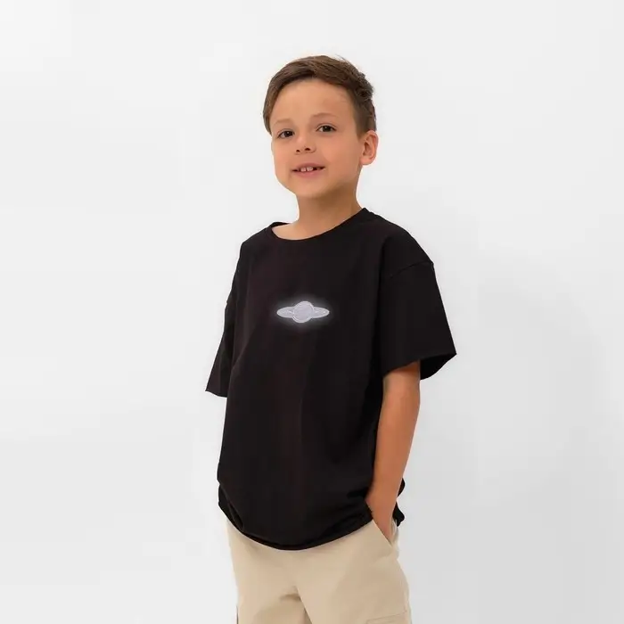 Светоотражающая термонаклейка &laquo;Сатурн&raquo;, 3 &times; 7 см, цвет серый, цена за 1 штуку