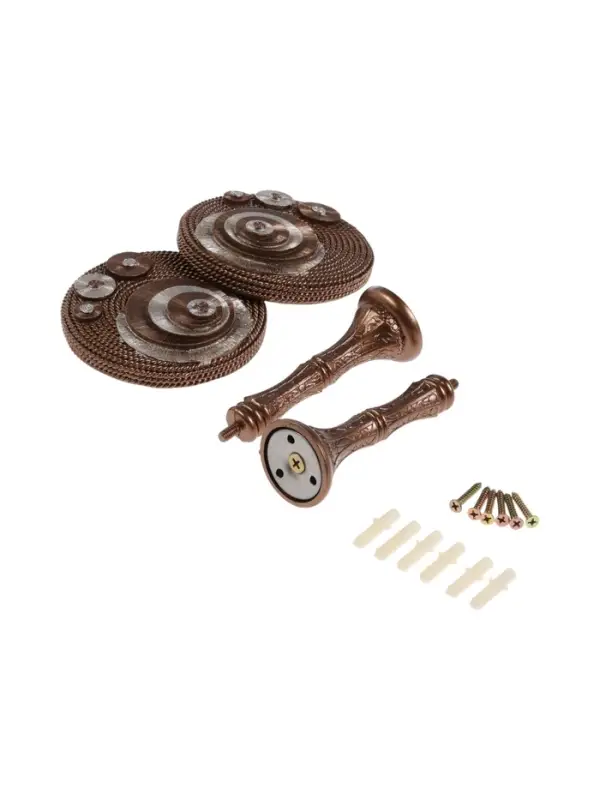 Крючок для штор CAPPIO KS038, d=11 см, цвет бронза с серебром, 2 шт