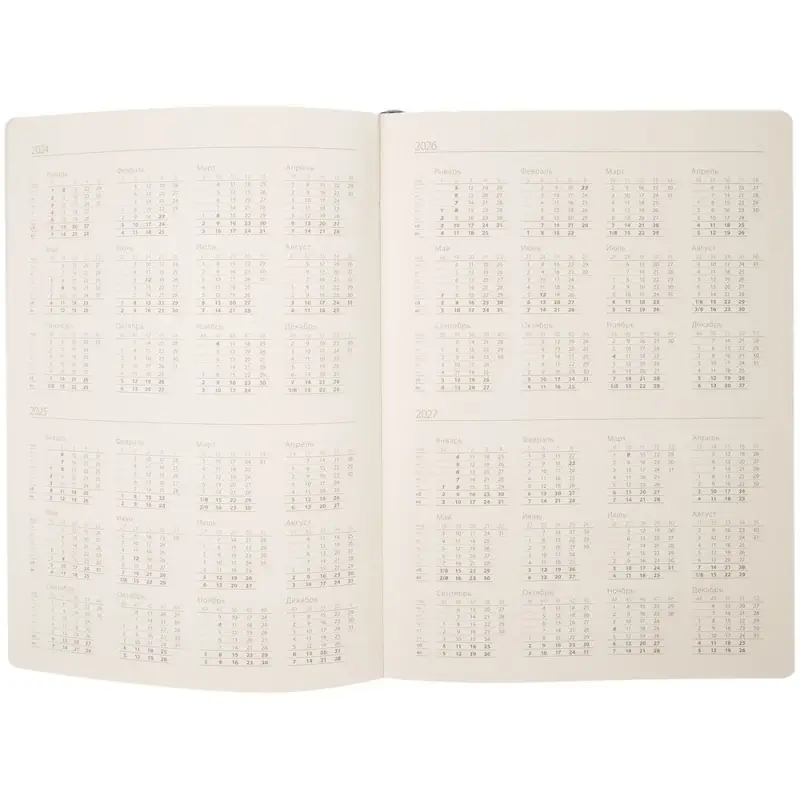 Ежедневник Petrus Flap, недатированный, серый