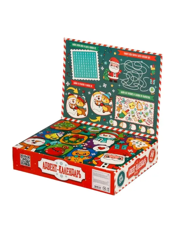 UNICON Конструктор "Адвент-календарь", Дед Мороз и камин