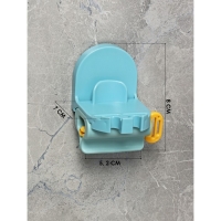 Держатель для зубных щёток с выдавливателем для пасты на липучке, 7&times;5,2&times;8 см, цвет МИКС