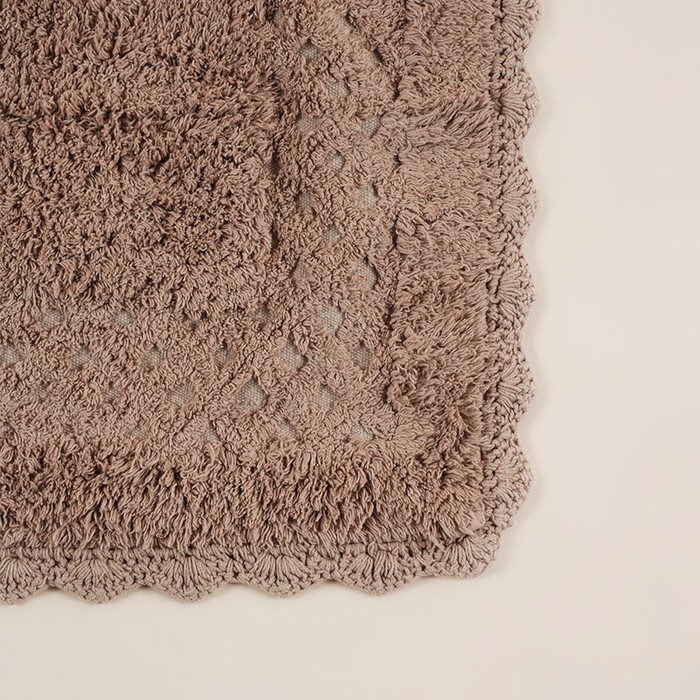 Коврики для ванной SL Home, 2 шт: 50&times;70 см, 60&times;100 см, цвет кремовый